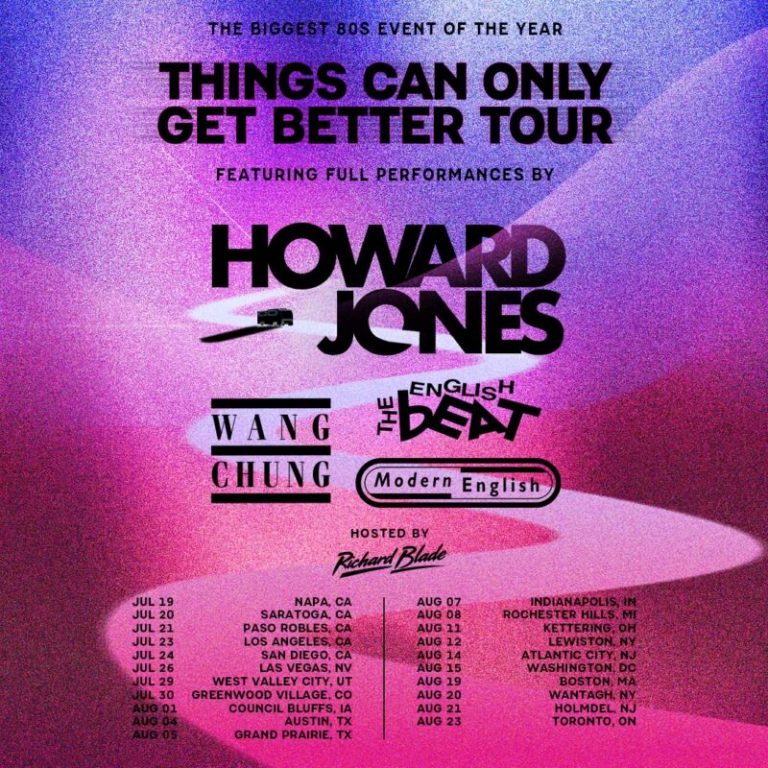 Howard Jones Announces “Things Can Only Get Better” North American Tour with Wang Chung, The English Beat, and Modern English