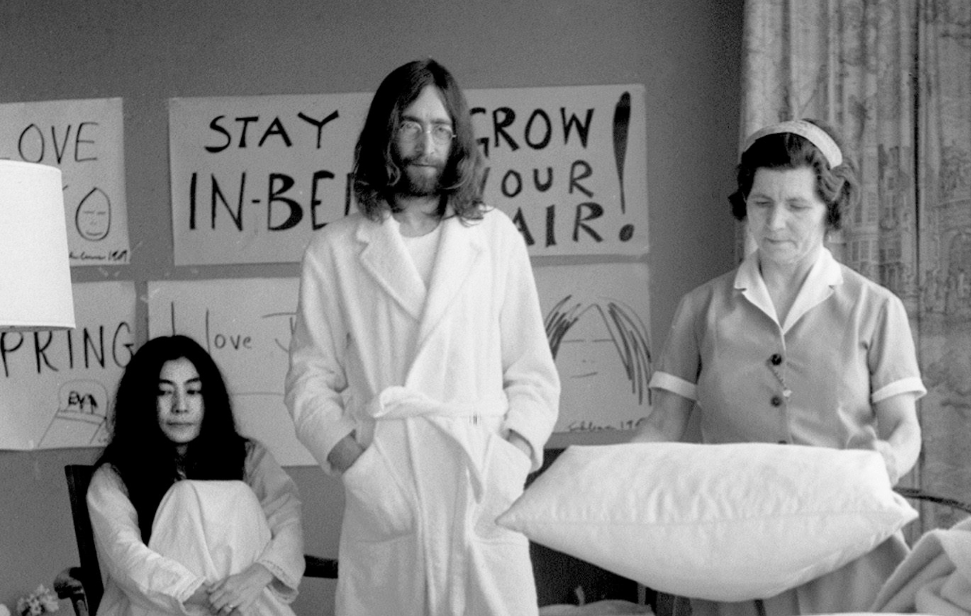 Sean Ono Lennon defends John and Yoko photo with maid from claims of “irony”