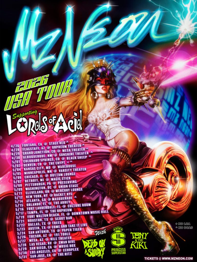 Mz Neon Reigns Fierce With Trans Femme Anthem “Queen Hyena” Ahead of Tour With Lords of Acid