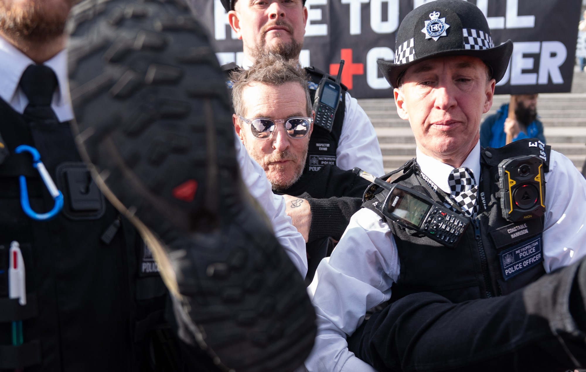 Massive Attack’s Robert Del Naja shares statement and photos after arrest at Palestine Action protest: “The sense of madness can be overcome”