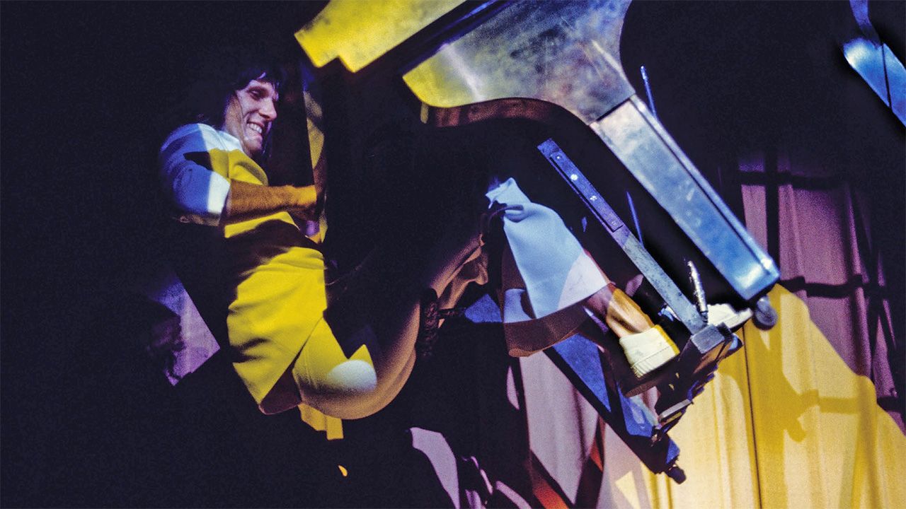“He said, ‘The music is one thing, but we’re here to put on a show.’ And that’s what he did”: Keith Emerson’s manager wanted to ditch plans for a flying piano. Emerson proved him wrong