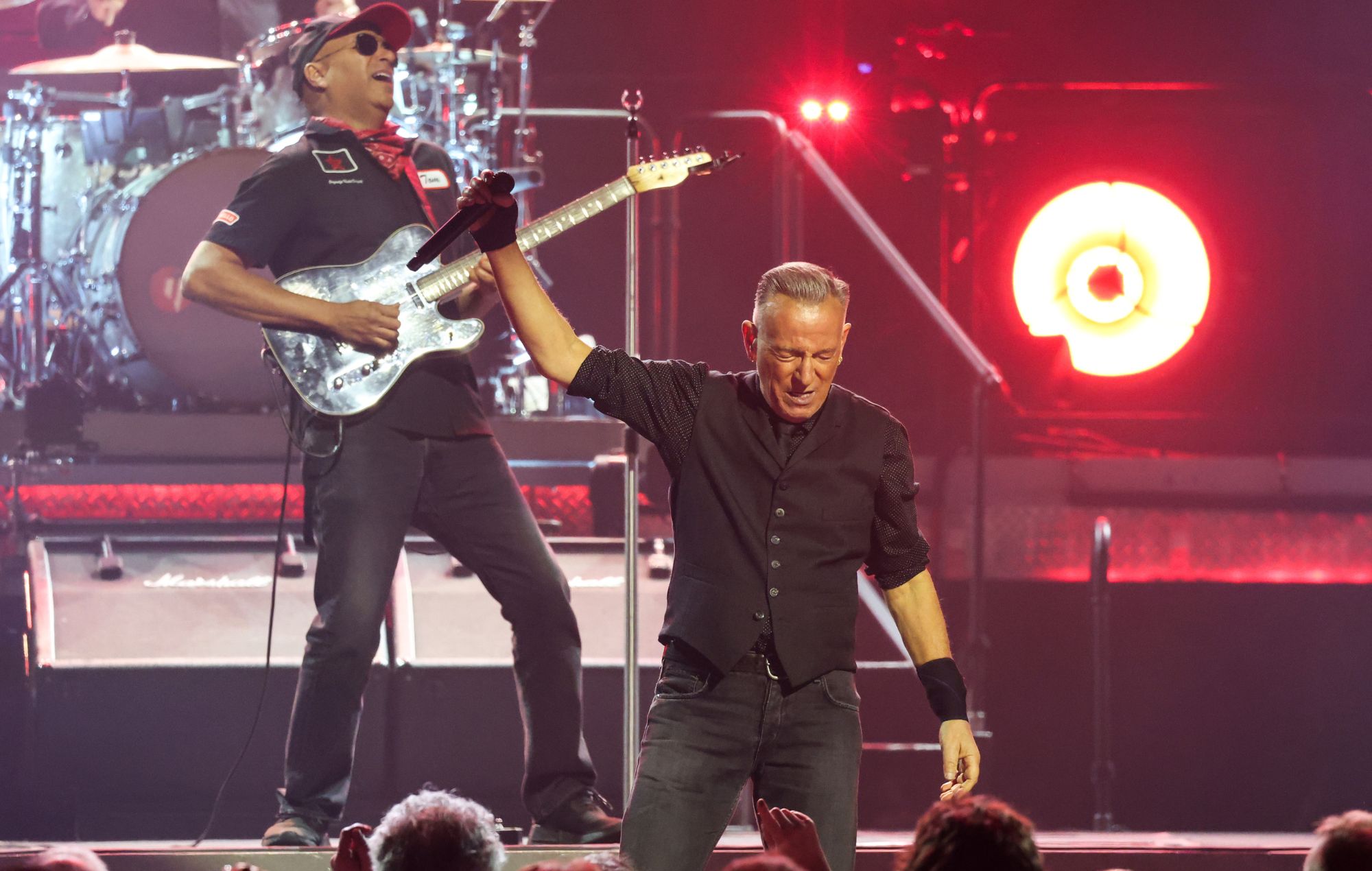 Bruce Springsteen attacks “President who can’t handle the truth” and covers Prince and Bob Dylan with Tom Morello as he kicks off 2026 tour