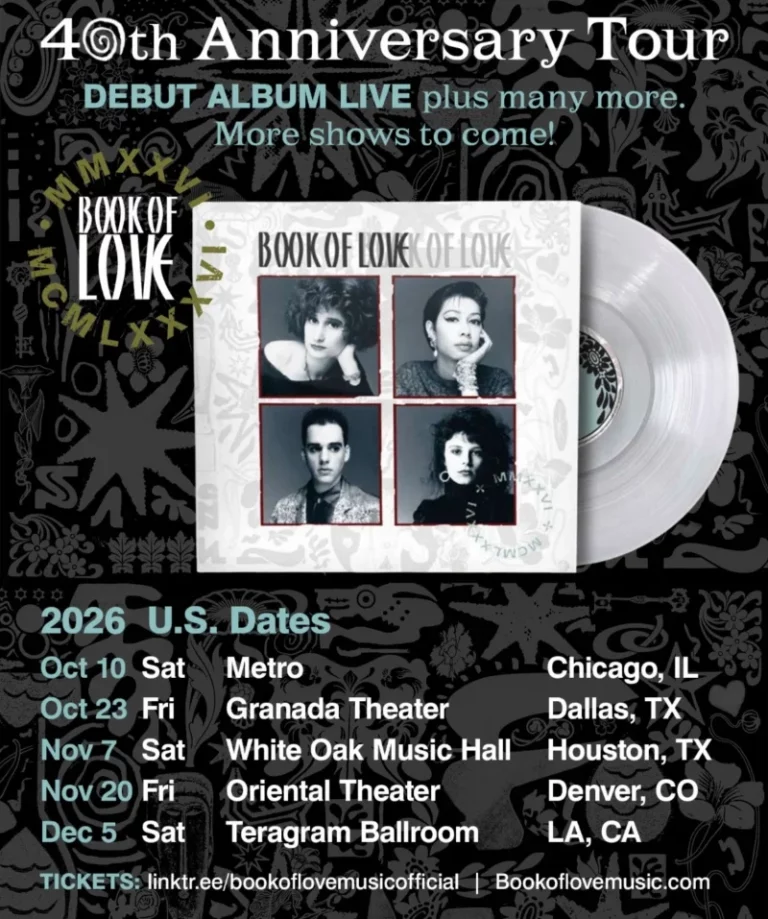 Book of Love to Embark on 40th Anniversary Tour Performing Self-Titled Debut Album in Full