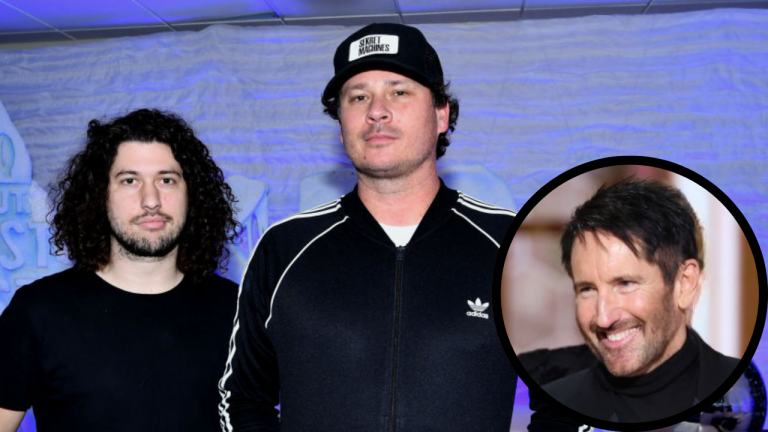 “That dude just showed me a dead alien.” Foo Fighters drummer Ilan Rubin on his wedding day – when Blink 182’s Tom DeLonge let Nine Inch Nails frontman Trent Reznor see something very odd on his phone