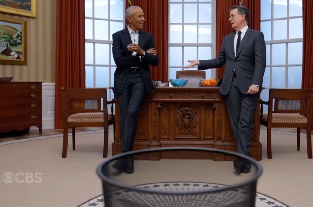 President Barack Obama Visited The Late Show With Stephen Colbert