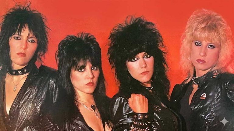 “A raw and lethal mix of razor-saw metal and a punky punch.” The story of Leather Angel, the “female Mötley Crüe” with the Nikki Sixx-designed logo