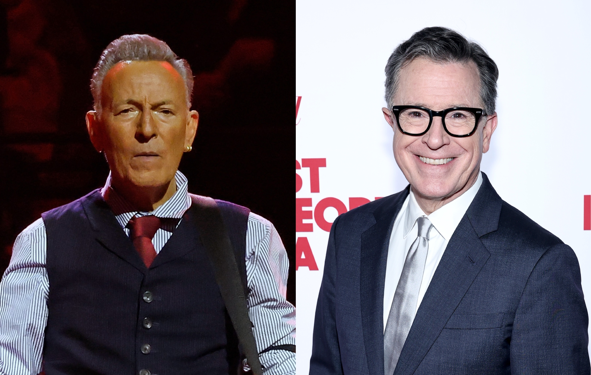 Bruce Springsteen hails Stephen Colbert as “the first guy in America who lost his show because we got a president who can’t take a joke”