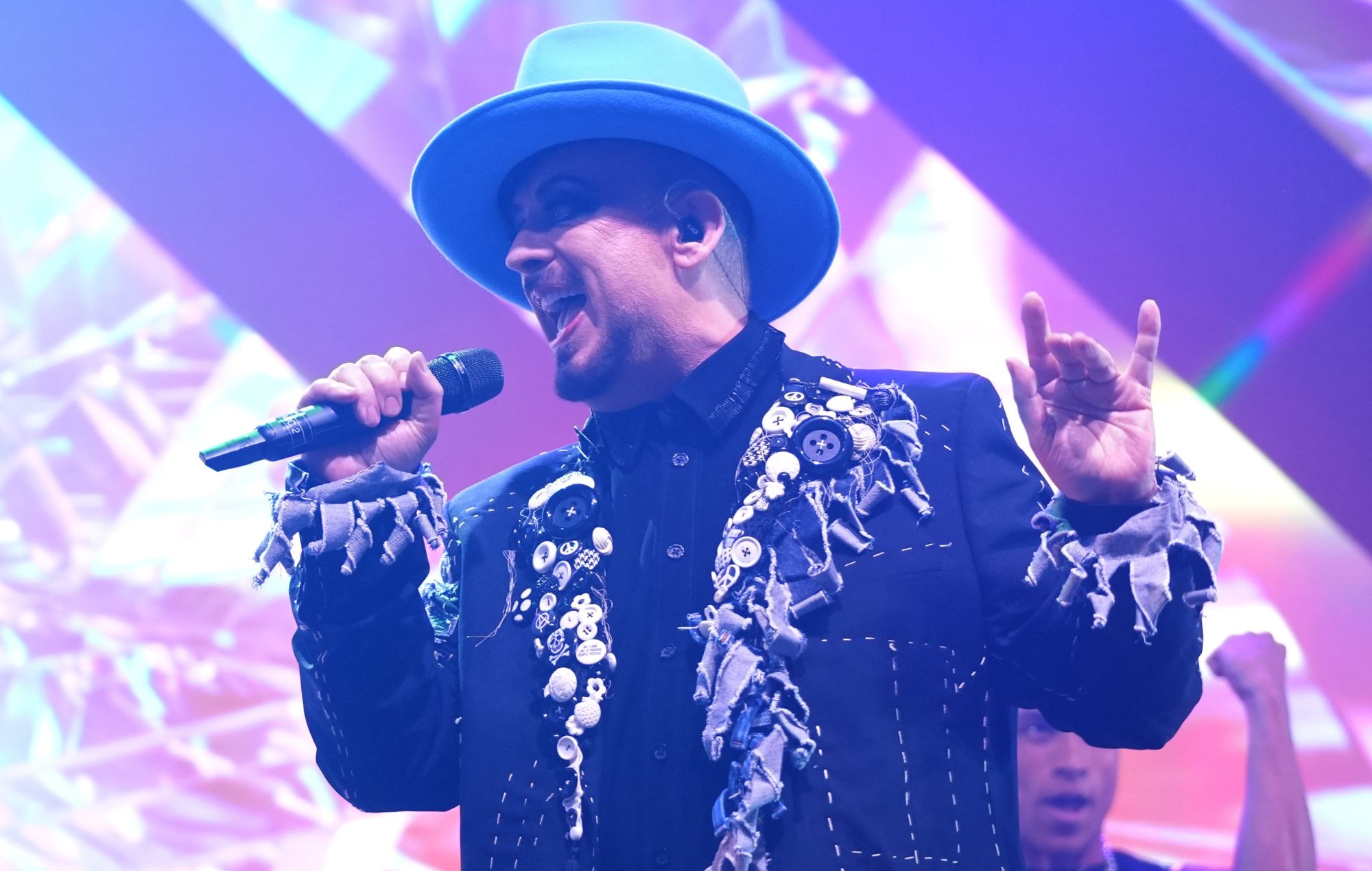 Boy George shares message of solidarity with Jewish people at London anti-Semitism march