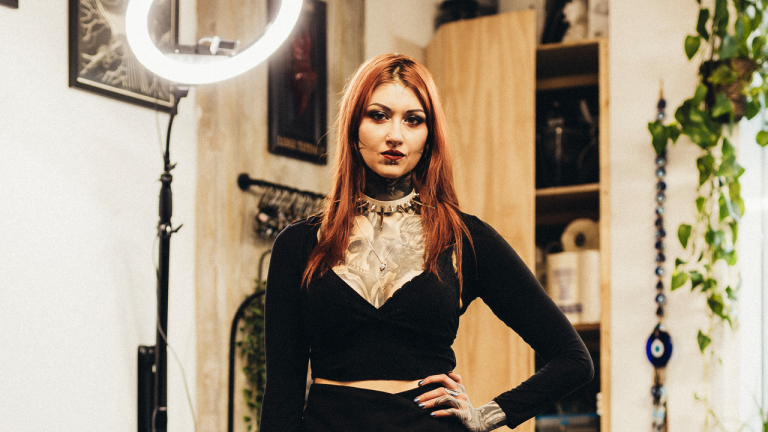 “Everyone always looked at me like I was an alien. When I moved to the UK, it felt like freedom.” The French misfit who found a home in the British metal scene – and has become one of its most exciting young vocalists