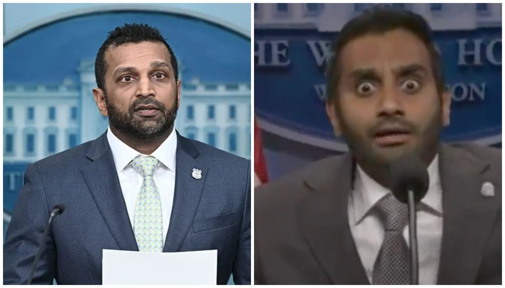 Aziz Ansari Clowns Unqualified FBI Director Kash Patel In ‘SNL’ Cold Open Sketch