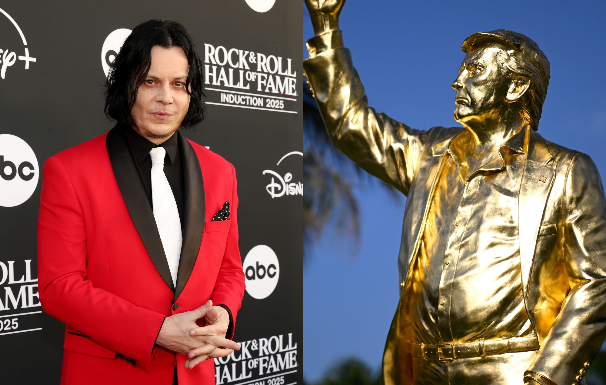 Jack White reacts to Donald Trump’s new golden statue in Miami