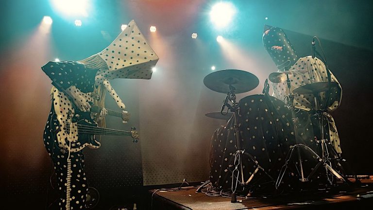 “It’s Muppets-level joie de vivre, bodies sailing over shoulders, legs flailing, hands held aloft in triangles. It’s smart. It’s funky. And it really rocks.” Viral sensations Angine de Poitrine dazzle, confuse and delight at debut London show