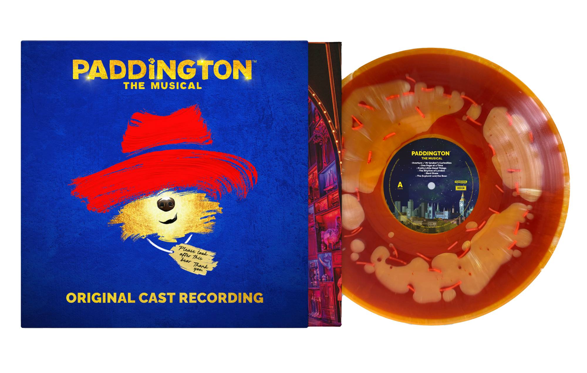 From the makers of the ‘Saltburn’ “cloudy bathwater” record, a ‘marmalade-filled’ vinyl is being released for ‘Paddington: The Musical’ soundtrack
