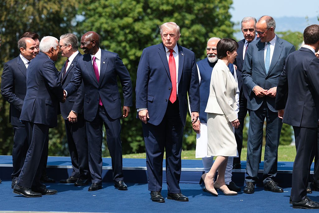 Calls For The 25th Ammendment Grow After Donald Trump Is Caught Wandering During G7 Summit Photo Op