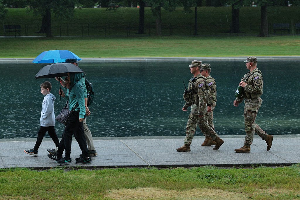 Trump Blames Reflecting Pool Damage, Odor On Vandals