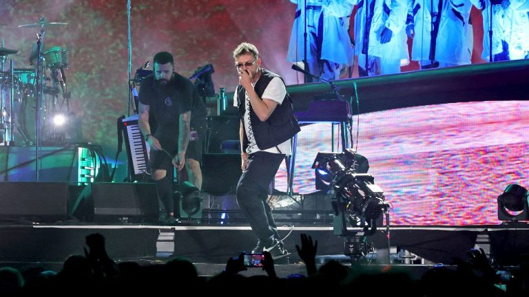 “While Damon Albarn is mainly known as a charismatic Britpop darling, we’d argue that he’s actually music’s ultimate wingman.” Gorillaz charm and delight Rock For People during a varied and entertaining headline set