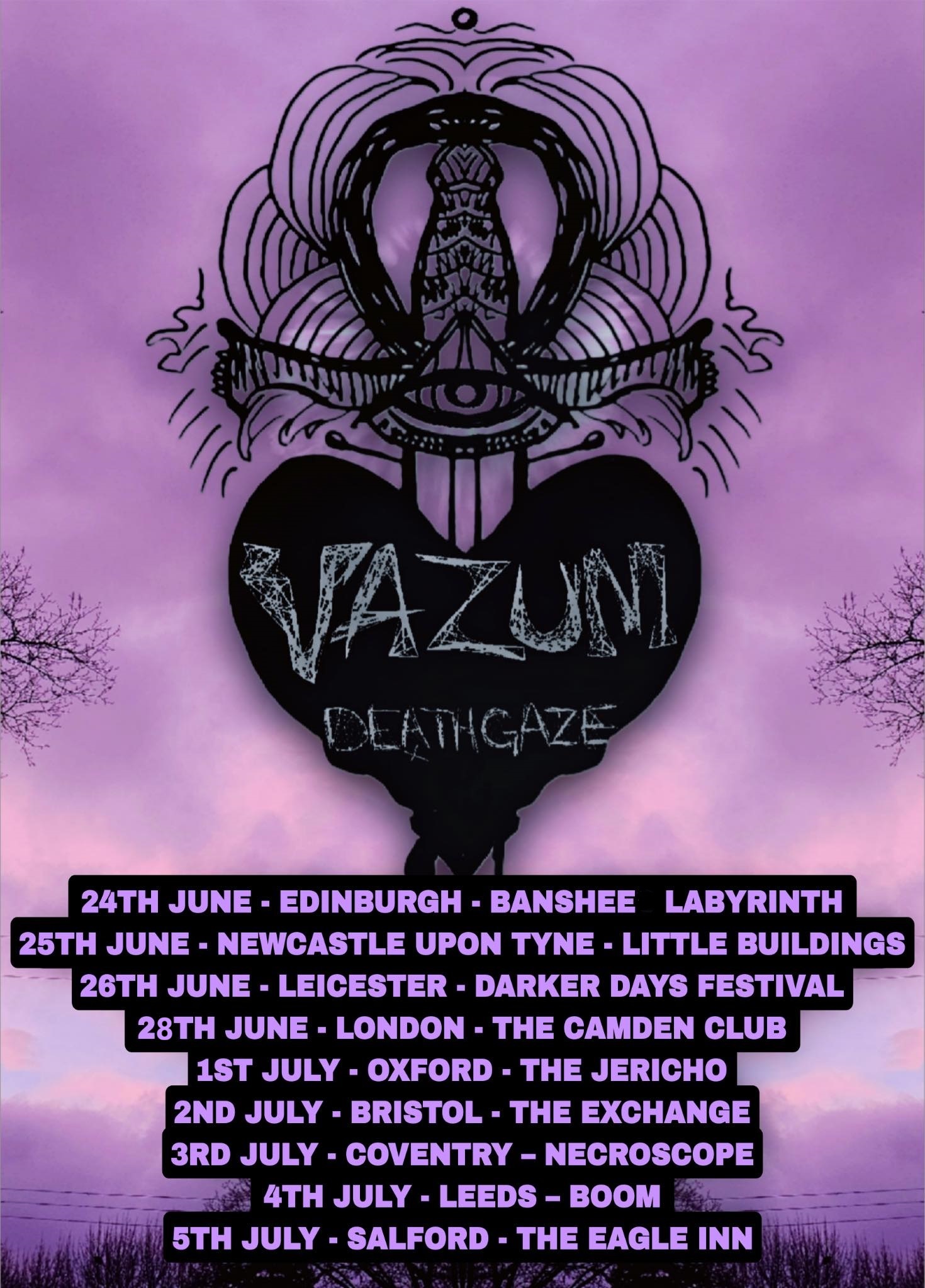 Detroit Deathgaze Duo VAZUM to Embark on UK Tour This Summer