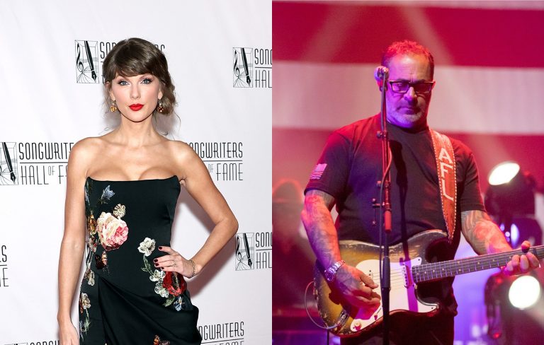 Staind frontman Aaron Lewis responds to his soon-to-be-released MAGA album cover already being used as shredded packaging for Taylor Swift merch