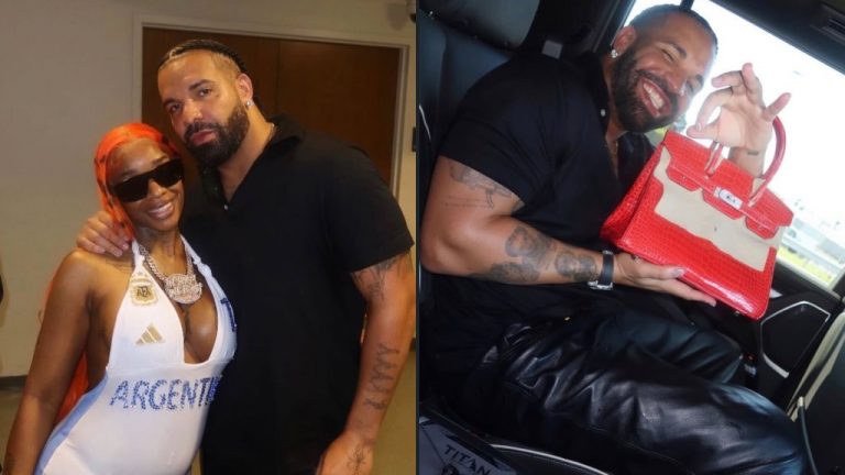 Drakes Spoils Sexyy Red With Red Birkin Bag After World Cup Final Link-Up