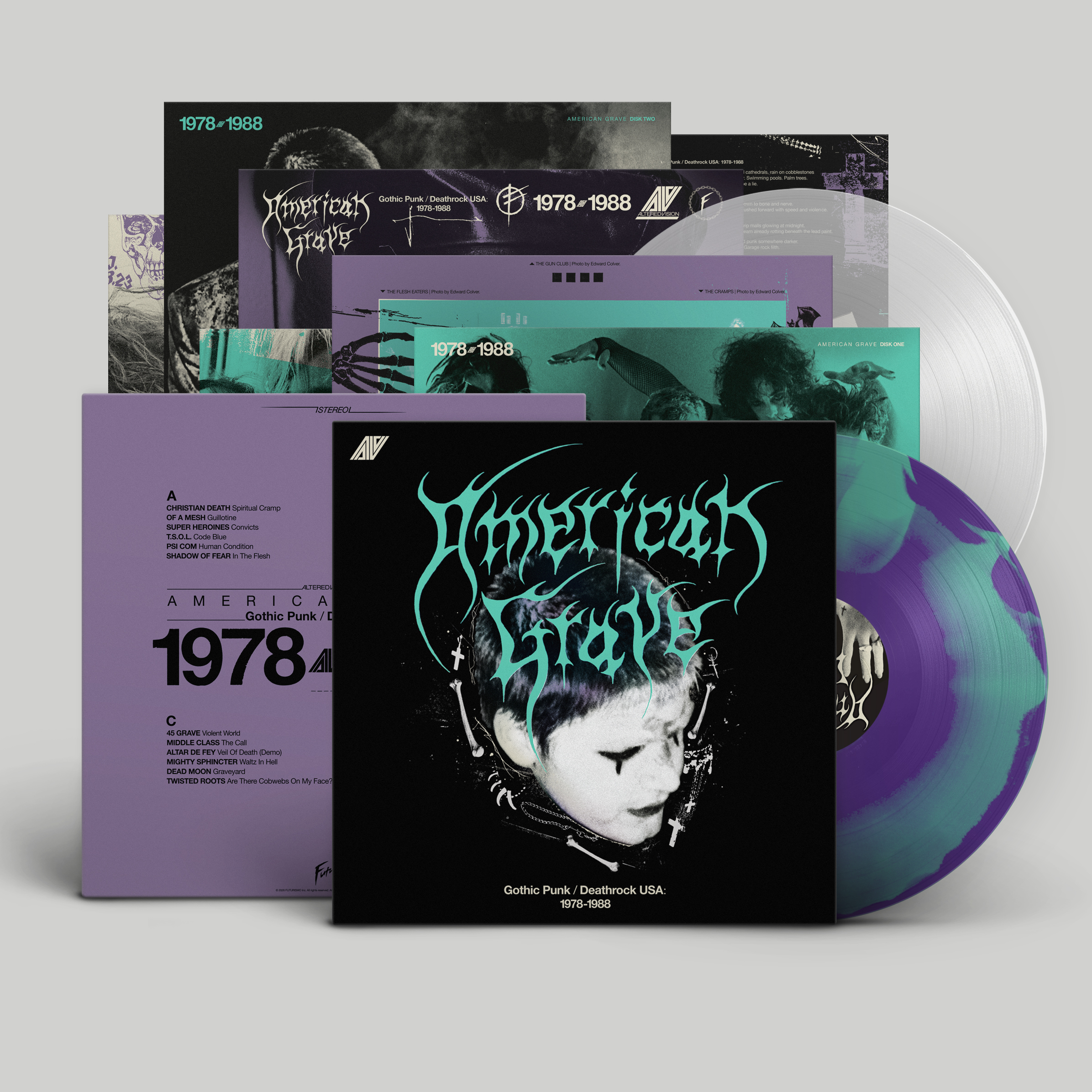 “Like Bats in Palmtrees” — New Compilation “AMERICAN GRAVE: Gothic Punk and Deathrock USA: 1978-1988” Announced!