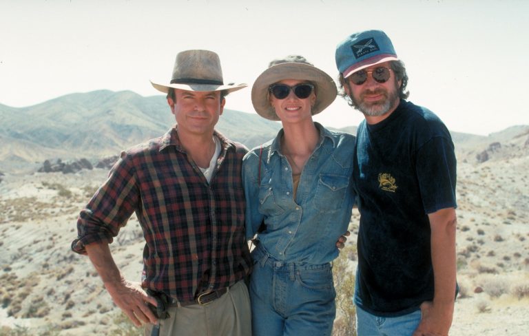 Laura Dern and Steven Spielberg pay tribute to “lifetime friend” Sam Neill