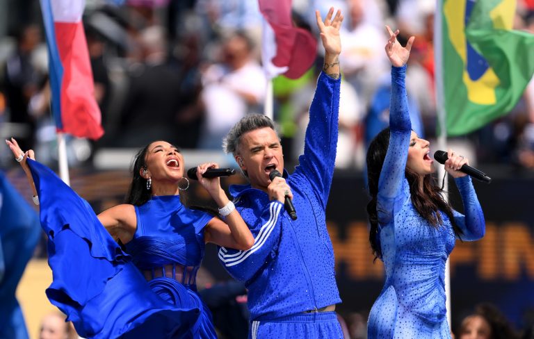 Watch Robbie Williams, Laura Pausini and Nicole Scherzinger perform ‘Desire’ at World Cup 2026™ Closing Ceremony