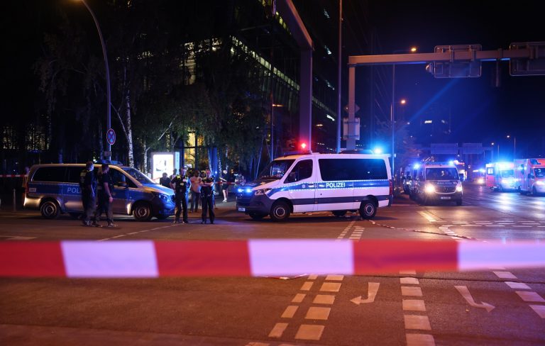 One dead and at least 16 injured after car rams into crowd at Berlin Pride event