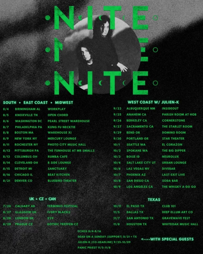 “Before the Dusk Devoured Day” — Texas Darkwave Duo Nite Share Video for “Cries for Help” Ahead of US Tour