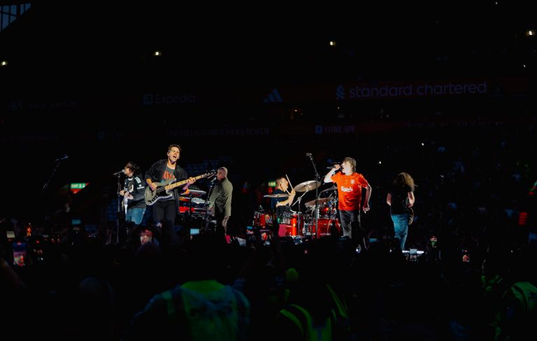 Watch My Chemical Romance dust off ‘Save Yourself, I’ll Hold Them Back’ at Anfield and pay homage to Liverpool FC