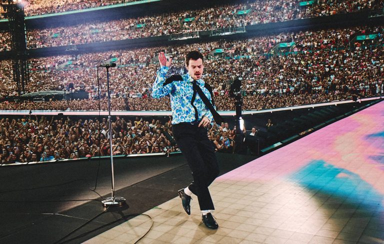 Harry Styles closes record-breaking Wembley residency with Pride celebration and appearance from sister Gemma