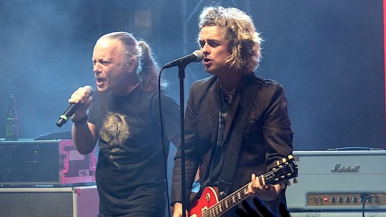 Watch Iron Maiden’s Bruce Dickinson make a surprise appearance with Green Day frontman Billie Joe Armstrong’s covers band to sing a David Bowie-penned classic rock anthem