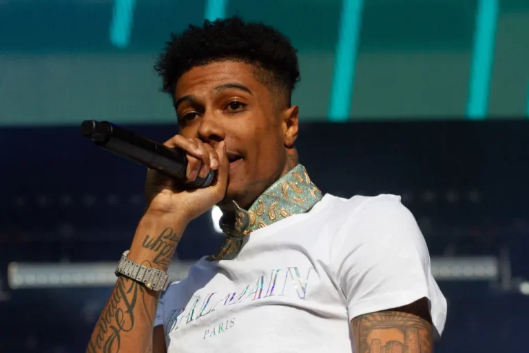 Blueface Caught In Wild Street Fight, Nearly Knocked Out