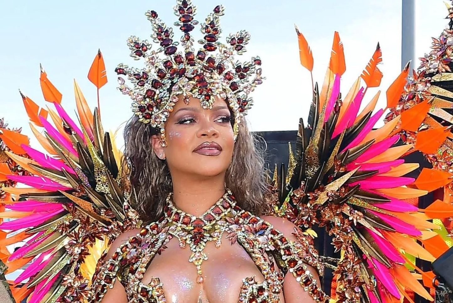 Rihanna Stuns At Crop Over In Carnival-Ready Outfit