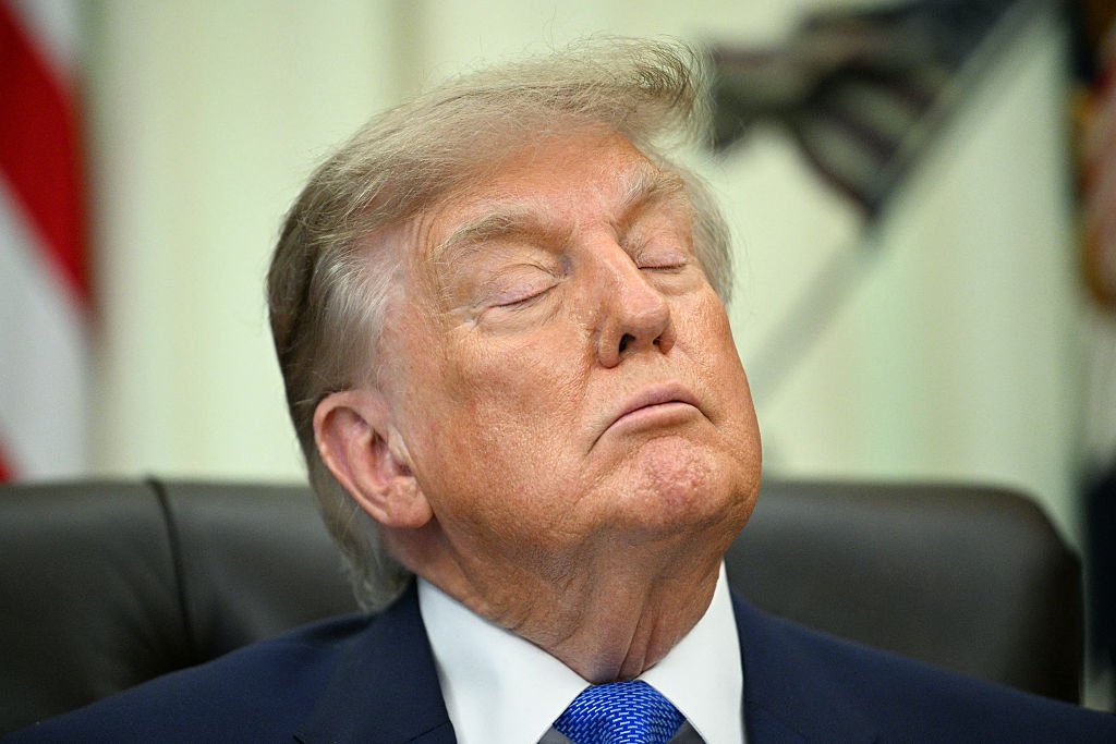 Dozing Donald Trump Caught Sleeping Again In Oval Office