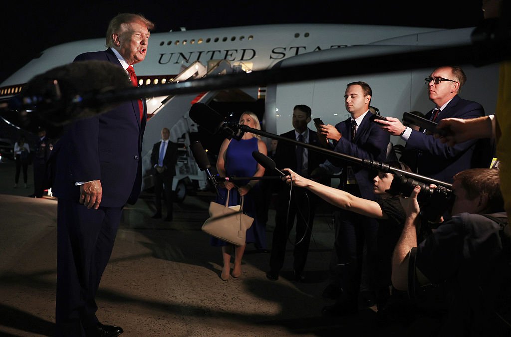 Trump’s Air Force One Jig Stokes Outrage and Jokes