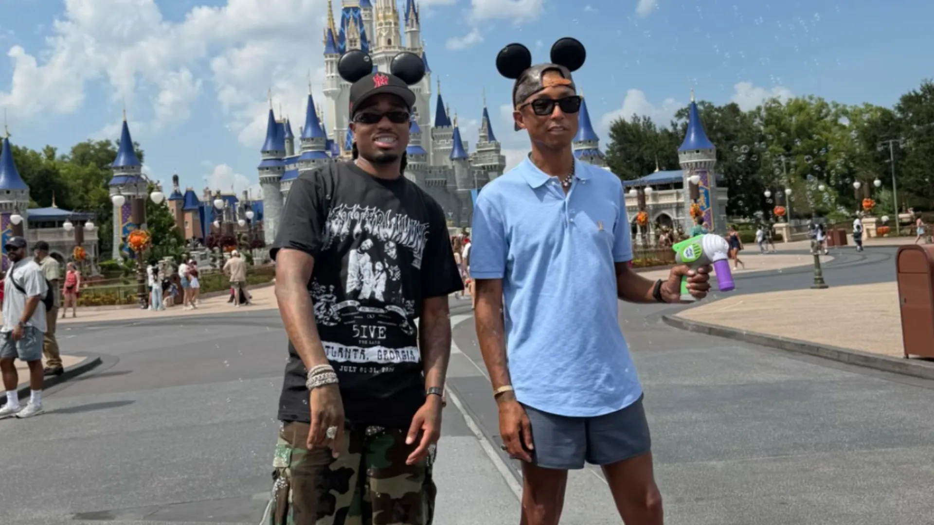 Quavo And Pharrell Take A Random Side Quest To Disneyland