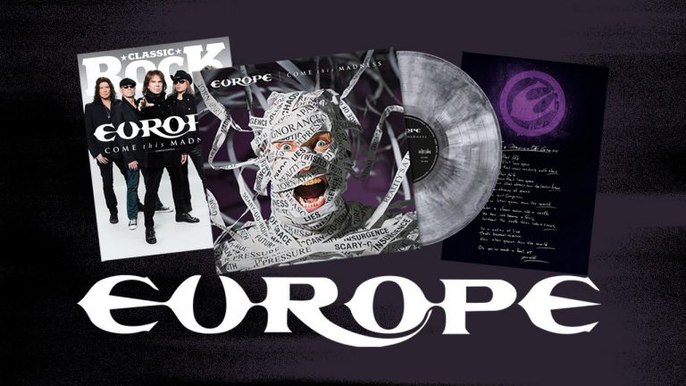 Pre-order Classic Rock’s ultimate Europe fan package: magazine with exclusive cover, marble vinyl of new album Come This Madness plus signed lyric sheet