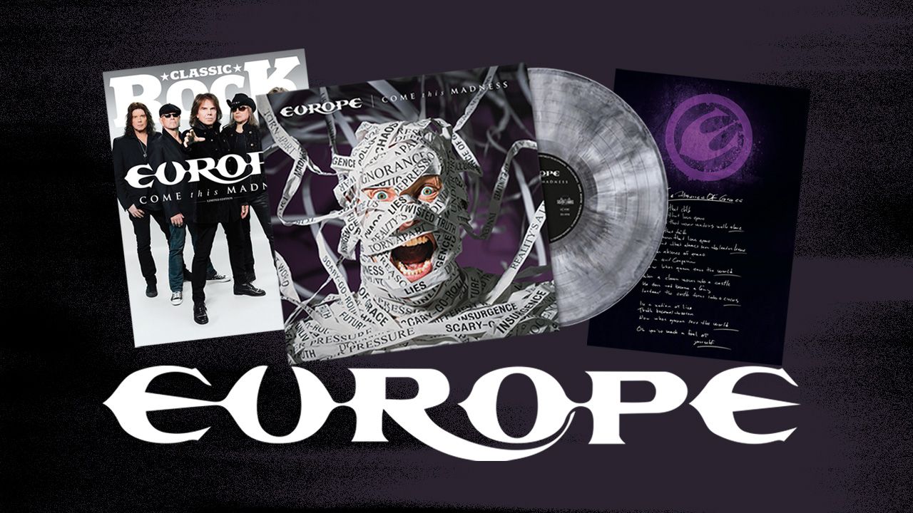 Pre-order Classic Rock’s ultimate Europe fan package: magazine with exclusive cover, marble vinyl of new album Come This Madness plus signed lyric sheet