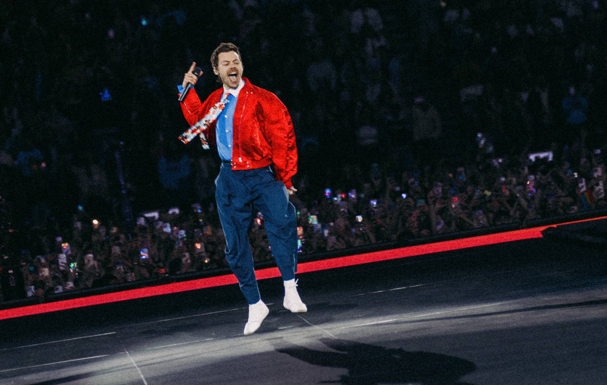 Harry Styles jokes about Taylor Swift’s wedding during MSG residency