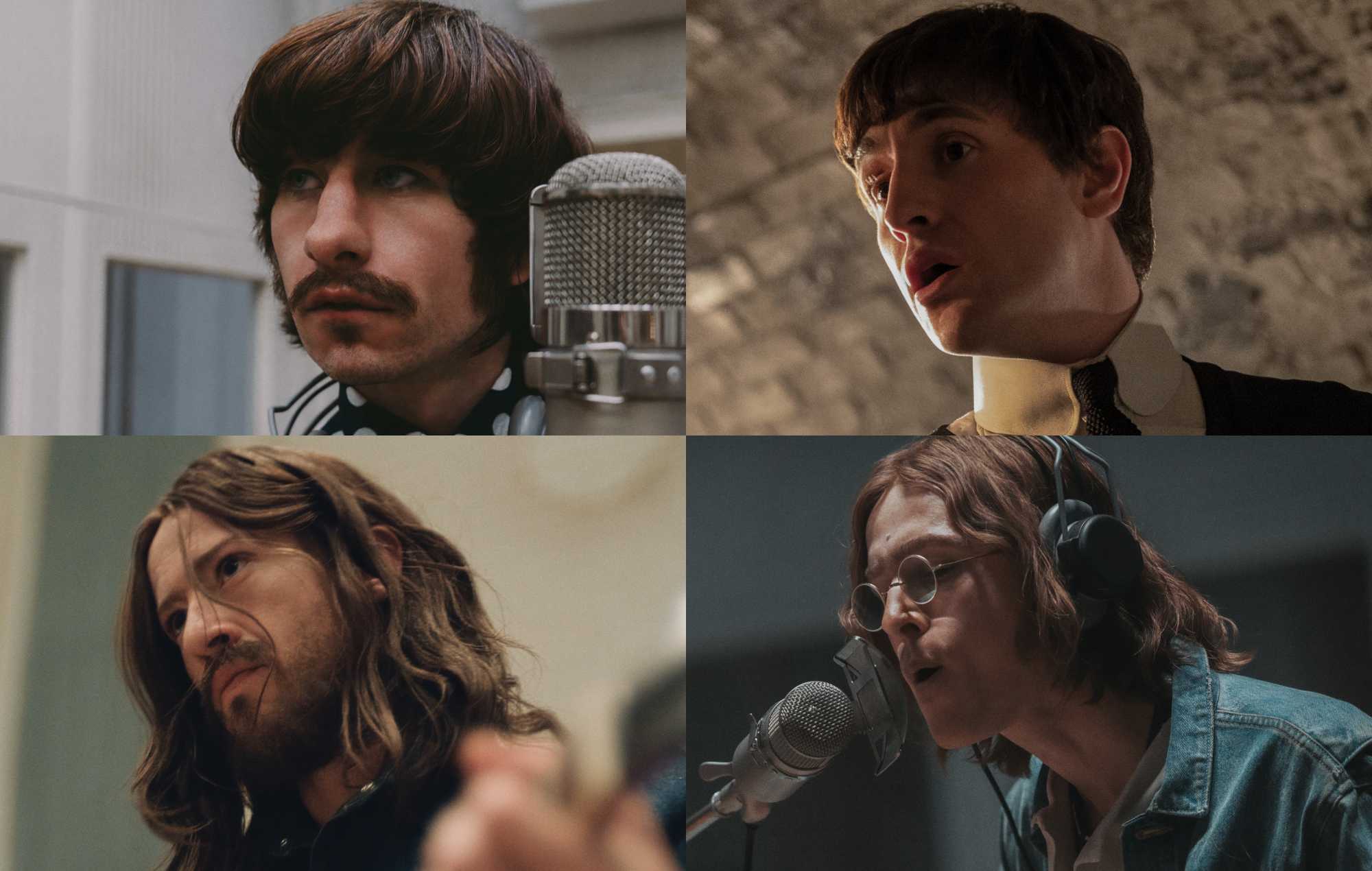Watch actors in upcoming Beatles biopics recreate iconic ‘Abbey Road’ album cover