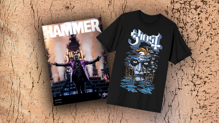 Get an exclusive Ghost puff print t-shirt and Metal Hammer cover variant with this limited edition bundle to celebrate their new concert film 2 Big To Rig