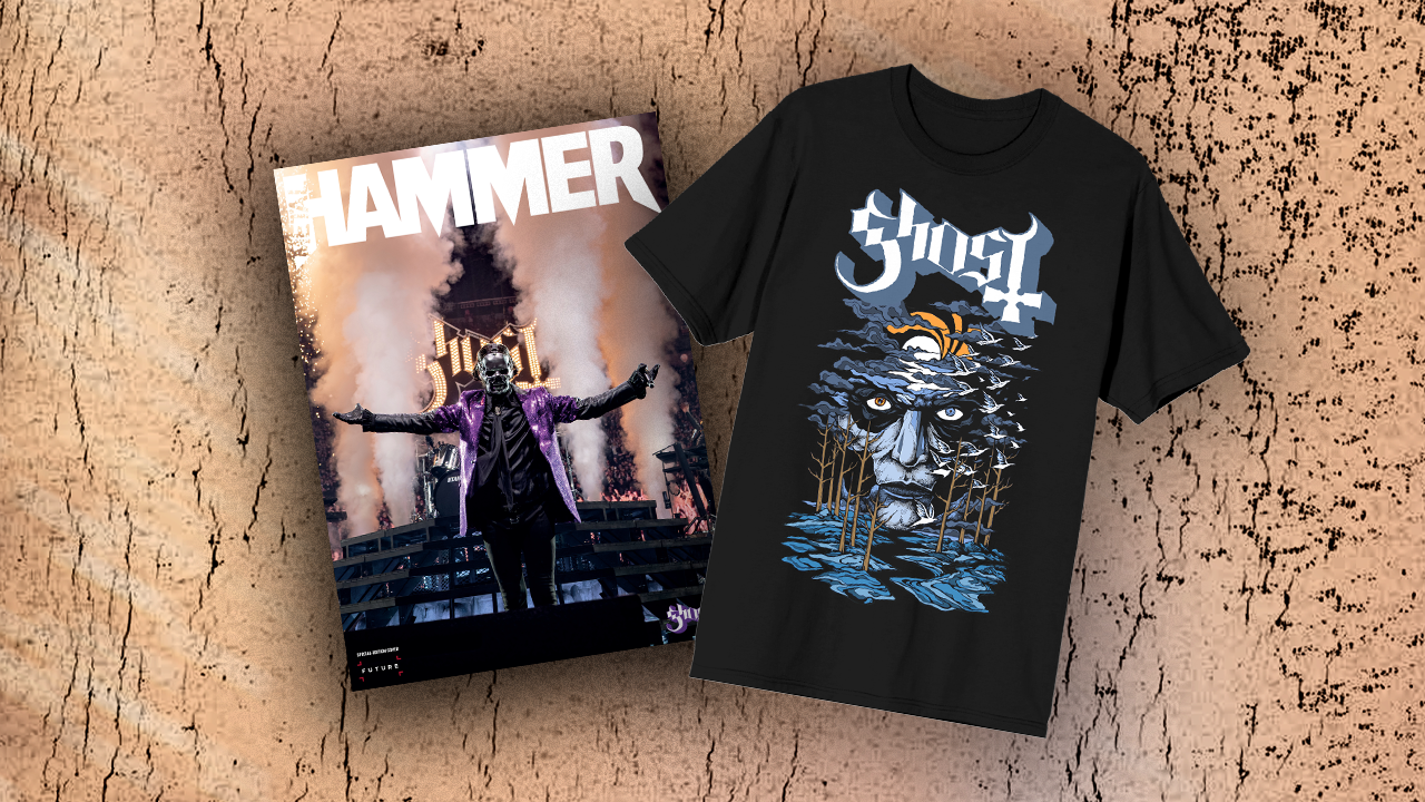 Get an exclusive Ghost puff print t-shirt and Metal Hammer cover variant with this limited edition bundle to celebrate their new concert film 2 Big To Rig