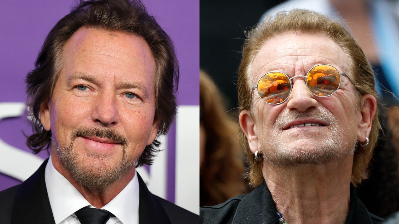Watch Pearl Jam’s Eddie Vedder and U2 frontman Bono perform at the funeral of Irish singer-songwriter Glen Hansard: “Everyone who met him, they just remember the day they met him.”