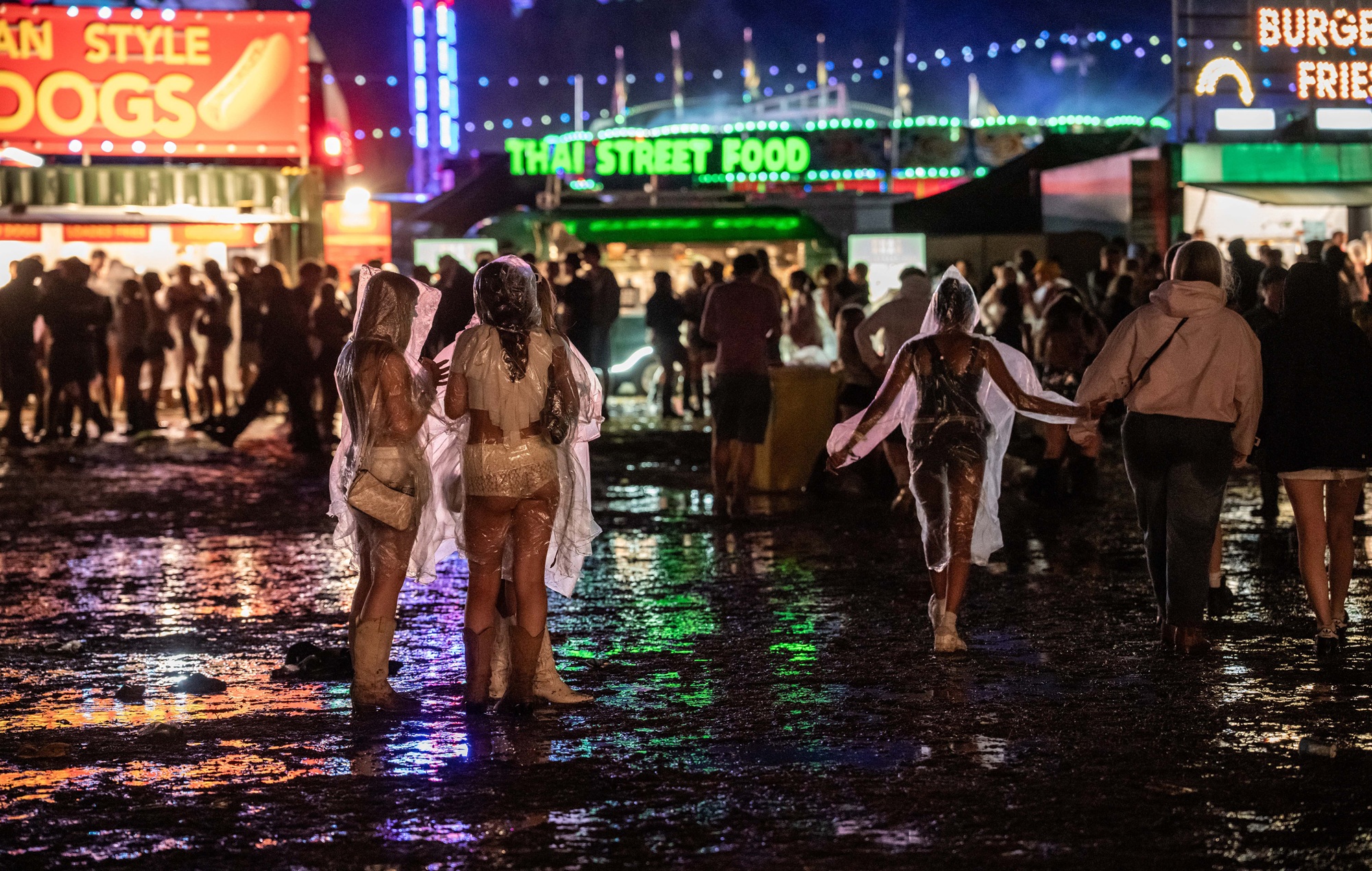 See the “aftermath” of tents left behind at Reading 2026 from aerial drone footage after heavy rain